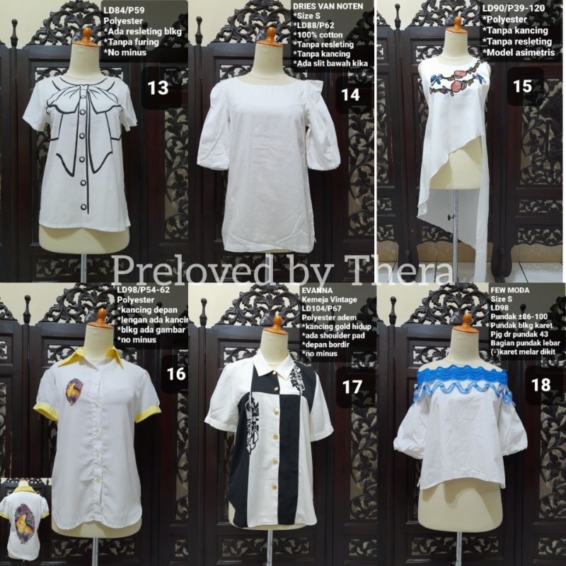 5. Atasan PL Wanita | Blus  Wanita Warna Putih