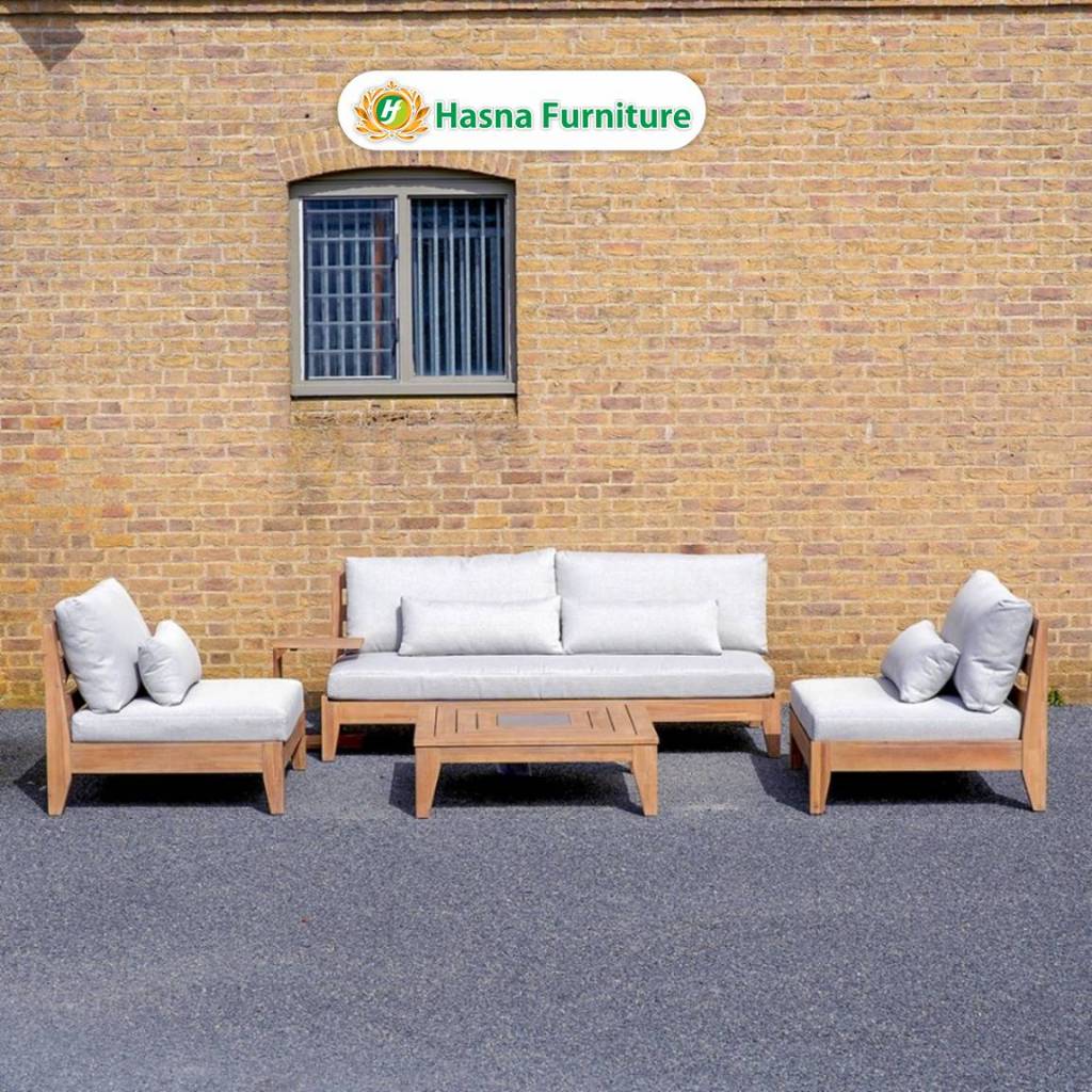 Set Sofa Santai Outdoor Minimalis Sofa Outdoor Jati