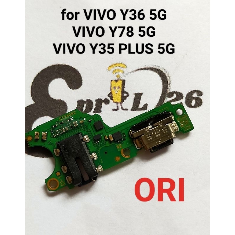 CONNECTOR CHARGER VIVO Y36 5G ORI PAPAN KONEKTOR CAS PCB BOARD VIVO Y36 5G / VIVO Y78 5G / VIVO Y35 