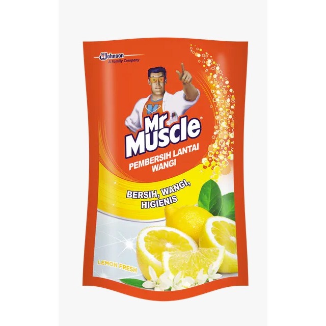 MR. MUSCLE Pembersih Lantai Wangi Lemon Pouch