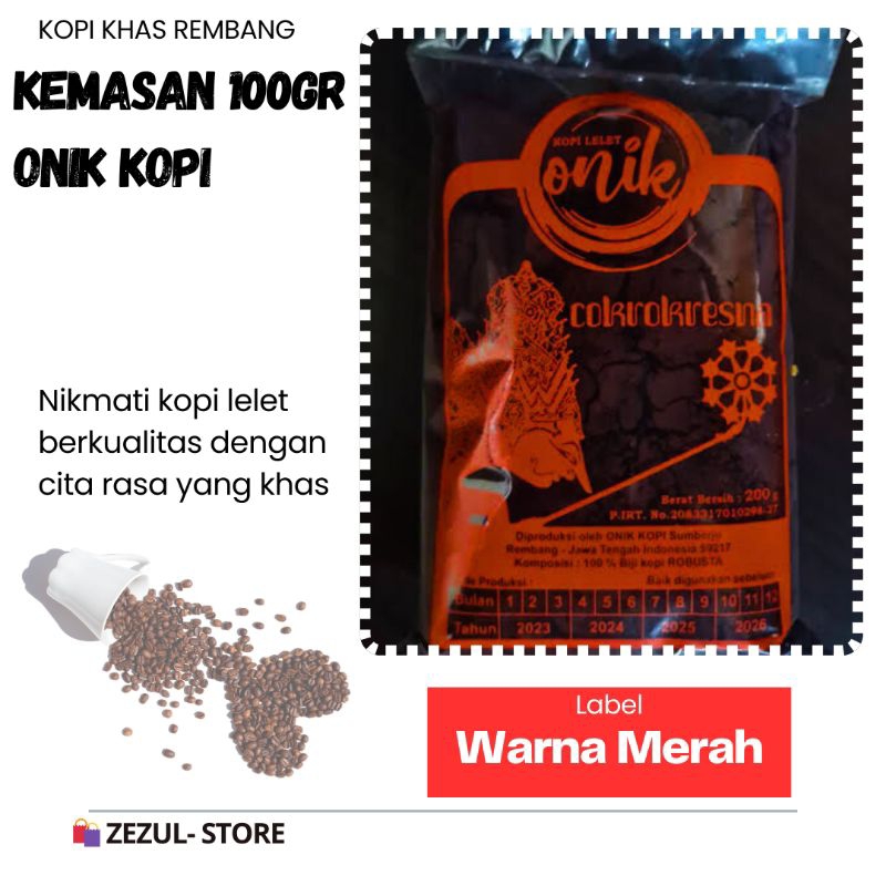 

Kopi lelet Onik 100gr