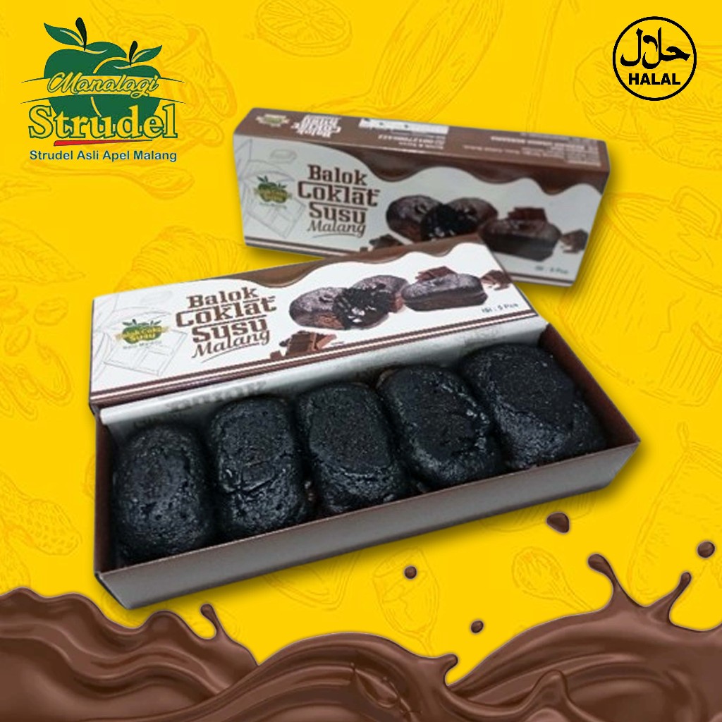 

Murah!! Kue Balok Cokelat Susu By Strudel Malang isi 5 Kue Balok Ekonomis Oleh-Oleh Khas Malang