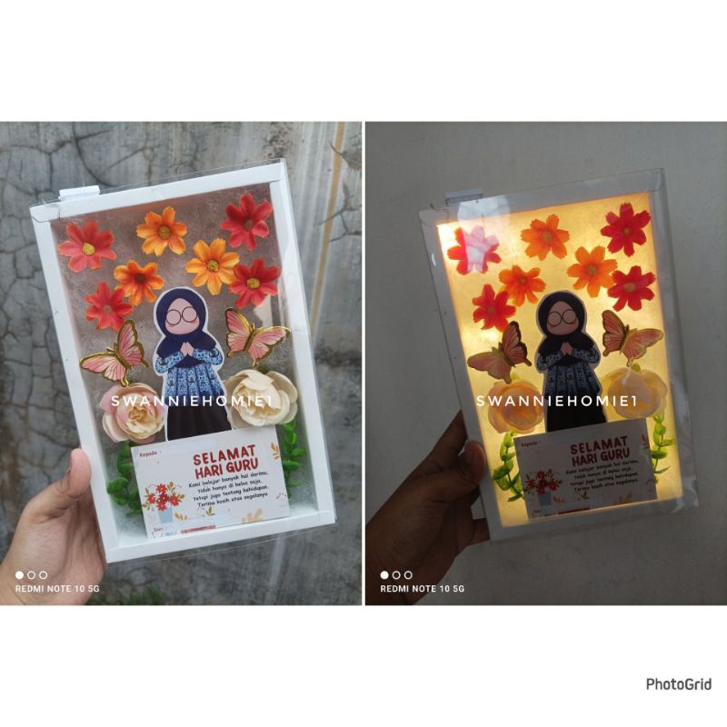 

gift sliding box hadiah kado hari guru/ hari ibu bisa menyala