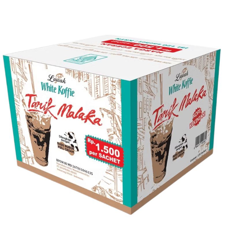 

Luwak Whitekoffie Tarik Malaka 1 Dus 120 sachet