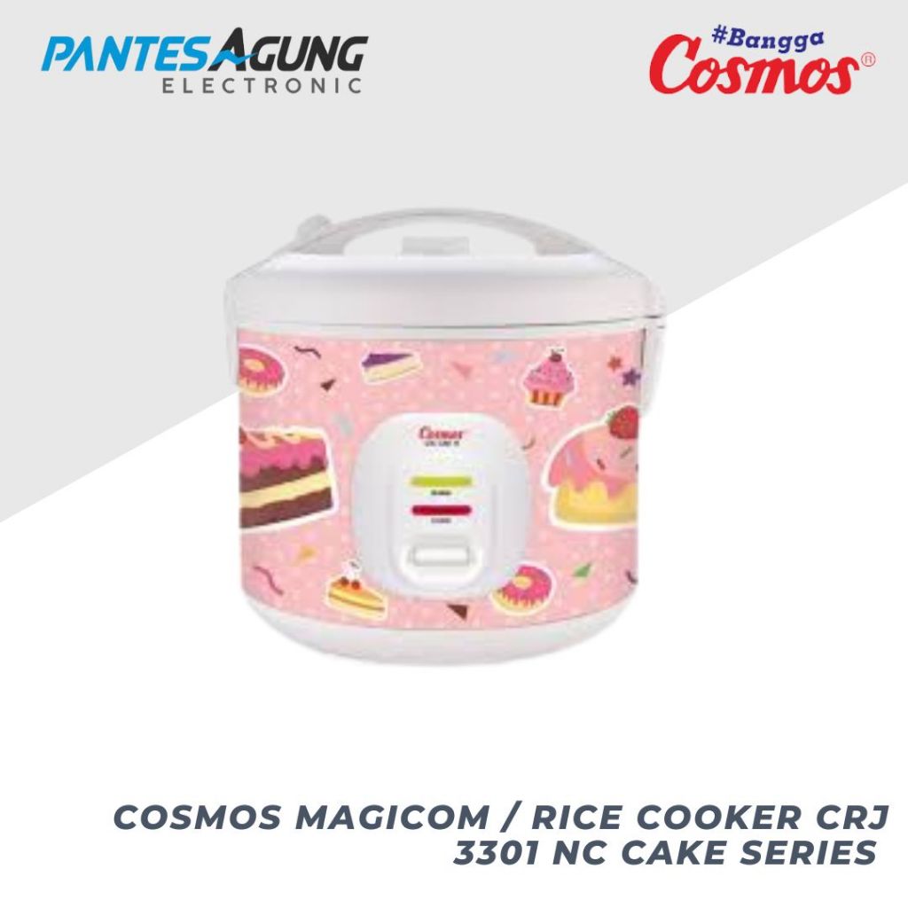 COSMOS MAGICOM / RICE COOKER CRJ 3301 NC CAKE SERIES / CRJ 3301N ( Black Series)