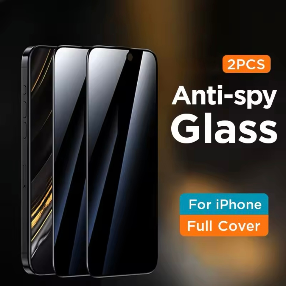 G-RILA Black Zeus Anti Spy Screen Tempered Glass iPhone 7 8 X XS XR 11 12 Mini 13 14 15 Plus 16 Pro 