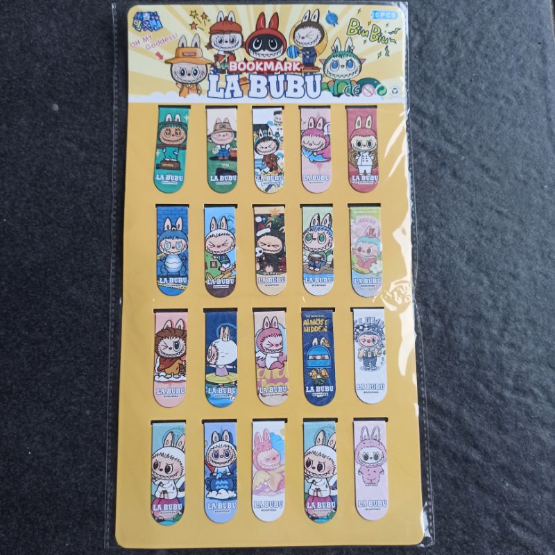 

PEMBATAS BUKU MAGNET MOTIF SANRIO / LABUBU / LOTSO / PEMBATAS KERTAS SANRIO LOTSO 1 LEMBAR ISI 20