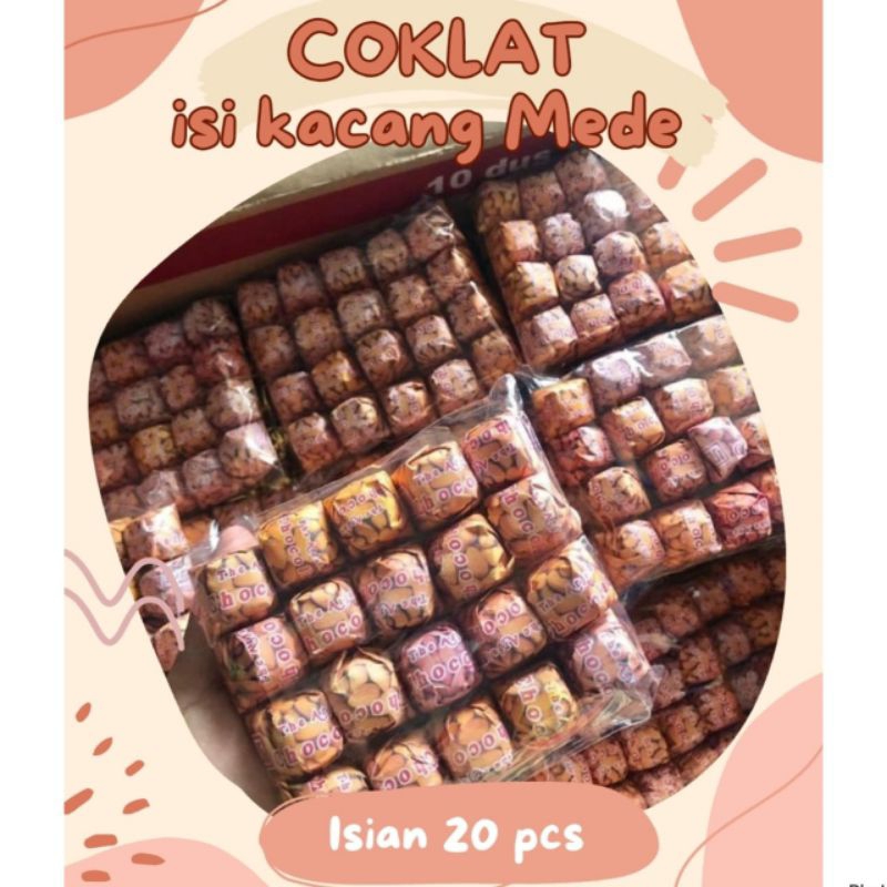 

COKELAT isi kacang || 1 pack isi 20 pcs