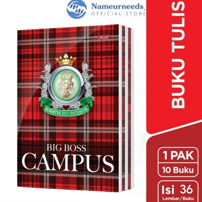 

Terbatas Buku Tulis BigBoss Campus 36 Lembar 1Pcs 35