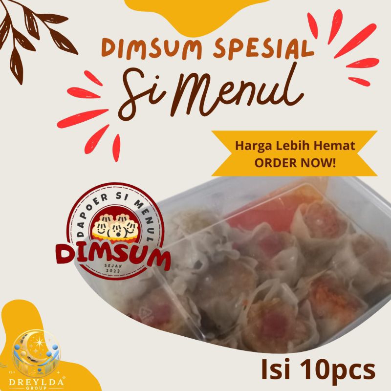 

Dimsum Ayam SPESIAL Frozen isi 10pcs Mix Topping Free Saus Merah