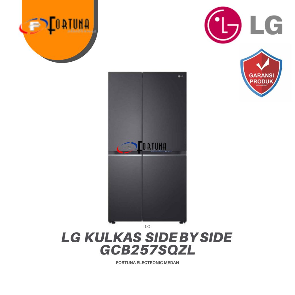LG KULKAS SIDE BY SIDE REFRIGERATOR GCB257SQYL / GCB257SQZL -MEDAN