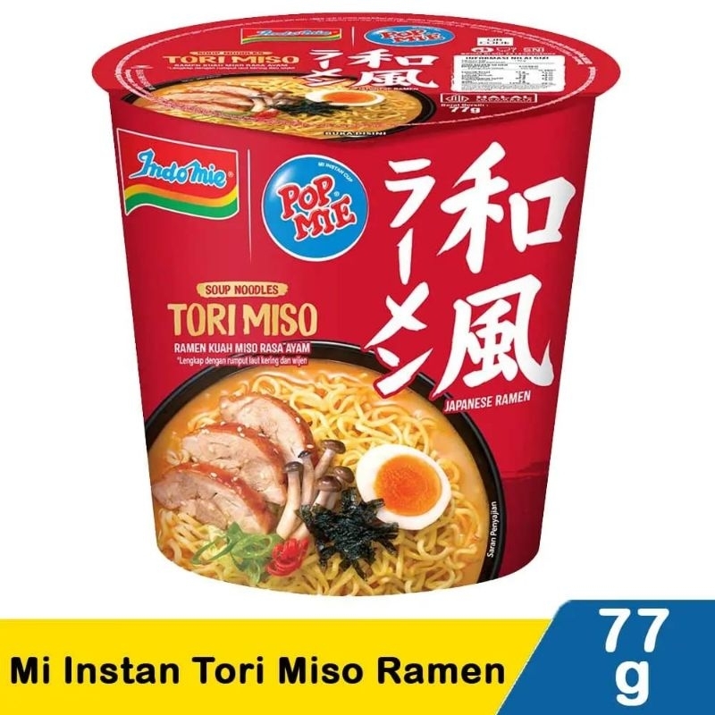 

Pop Mie Instant Tori Miso Ramen Cup 77g