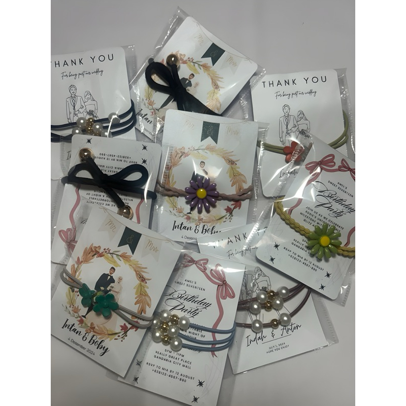 Souvenir Wedding Ikat Rambut | Souvenir Wedding Aesthetic | Souvenir pernikahan murah