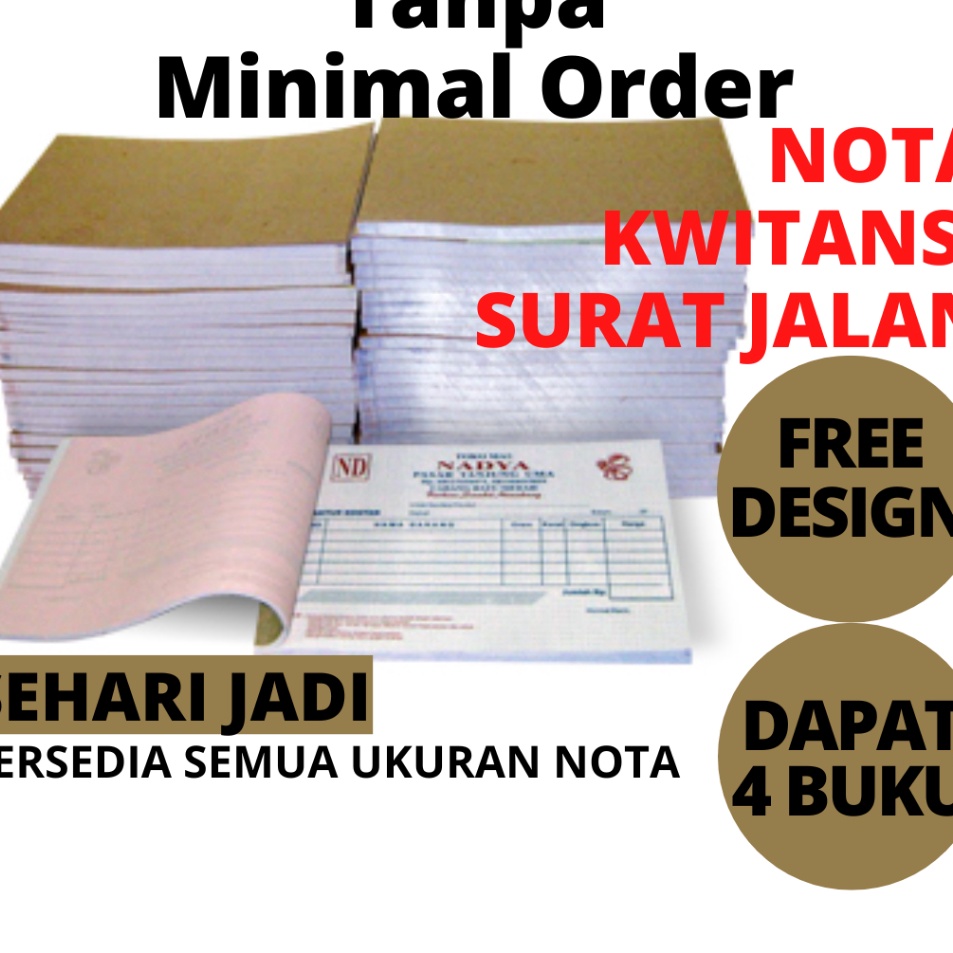 

yrLaris TERLENGKAP NOTA TOKO CUSTOM 1 2 3 RANGKAP PLY BON SURAT KWINTANSI SURAT JALAN INVOICE FORMULIR SLIP GAJI FORM T39