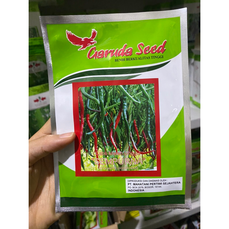 10gr - Benih Bibit Cabe Merah Keriting Sempurna Garuda Seed