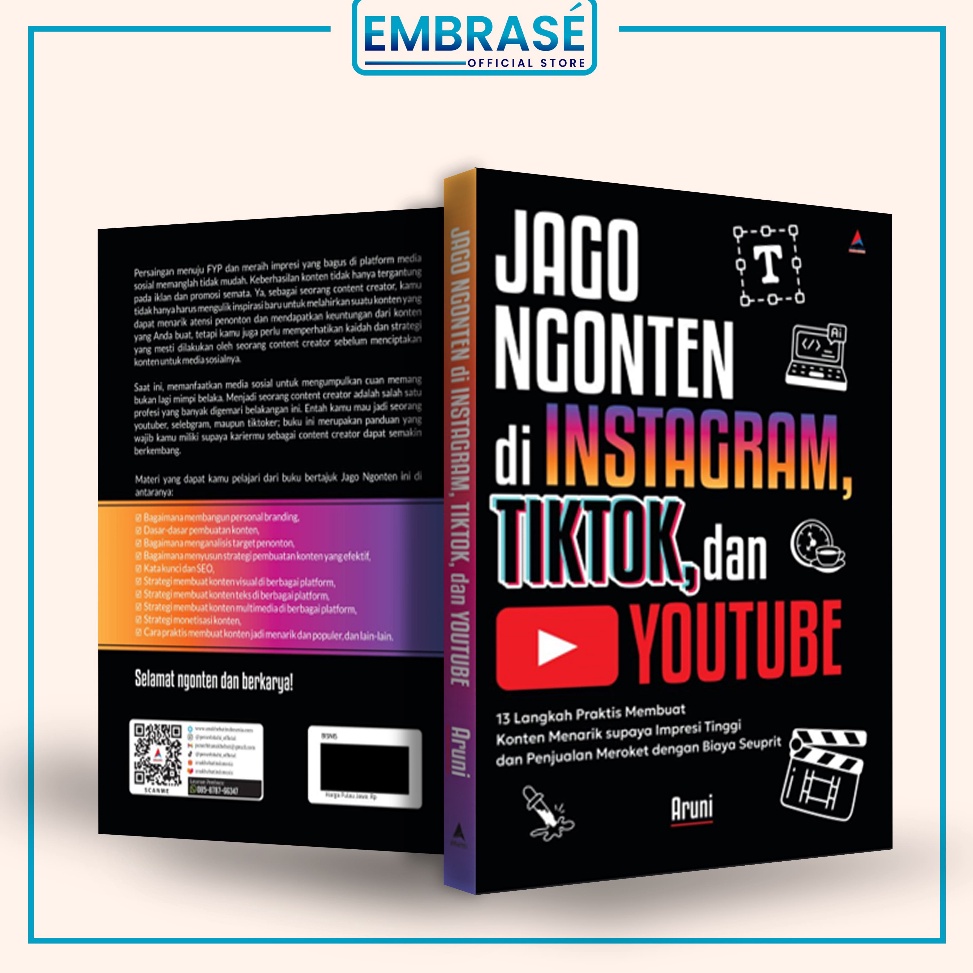 KODE I17Z Buku Jago Konten di Instagram Tiktok Dan Youtube Embrase