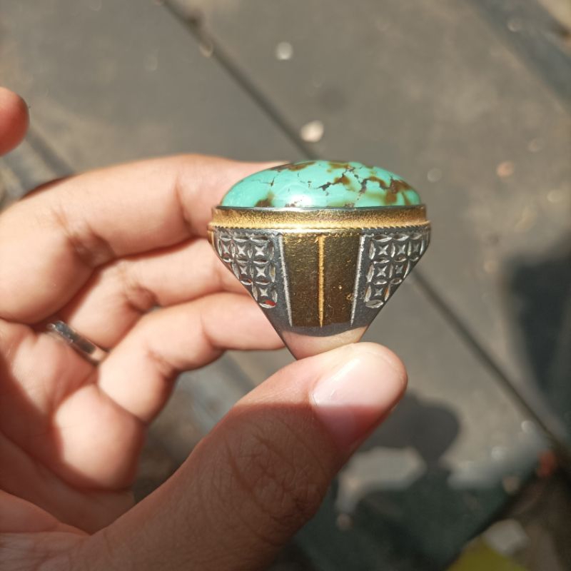 Natural batu pirus hubei besar/pirus xinjiang/blue turqoise hubei/asli 100%
