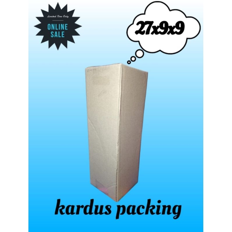 

kardus packing tutup atas 27x9x9 kardus besar kardus kecil
