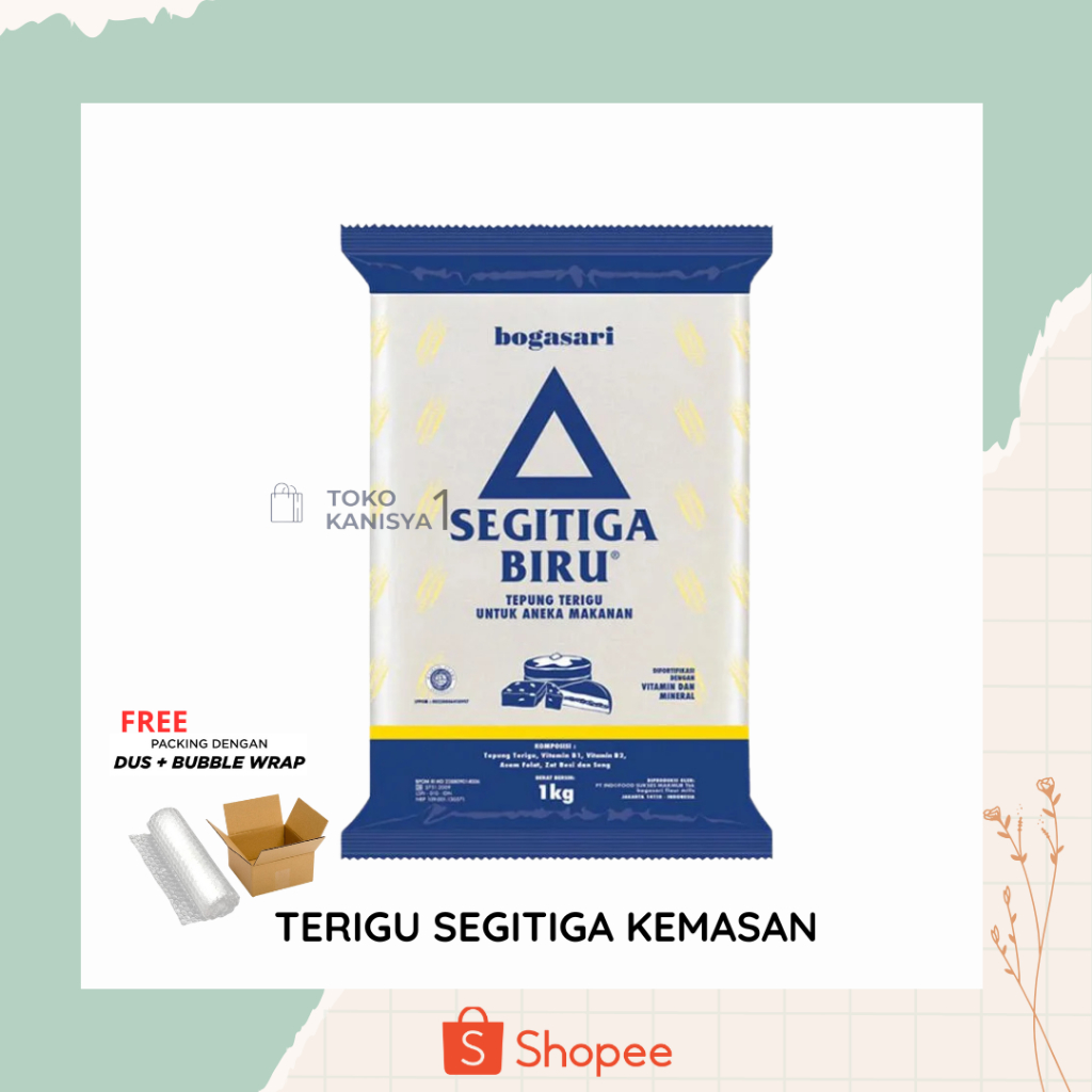 

Tepung Terigu Segitiga Biru Bogasari 1 kg Protein Sedang - wicestore