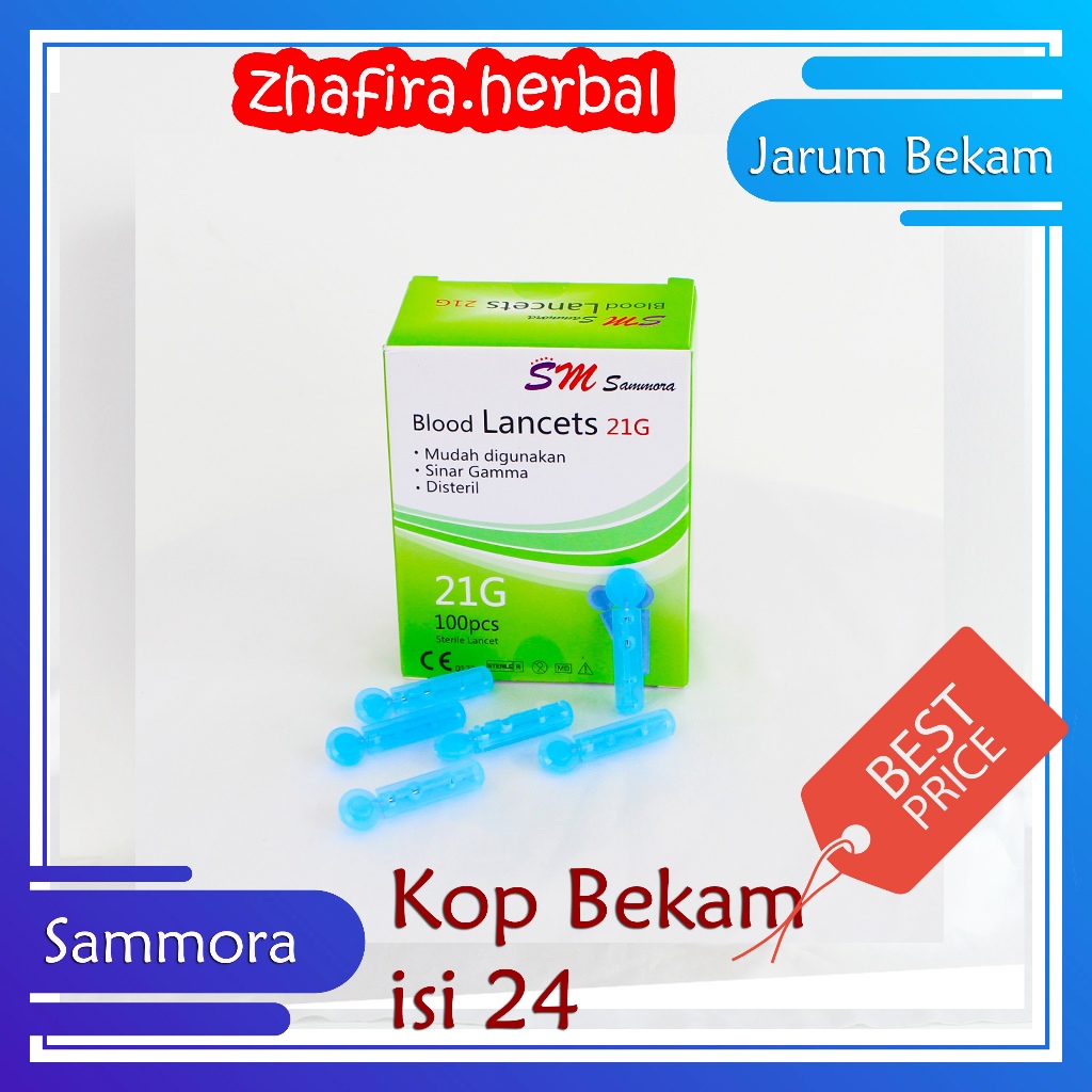 Jarum Sammora Korea / Jarum Bekam Sammora / Jarum 21G Bekam Samora