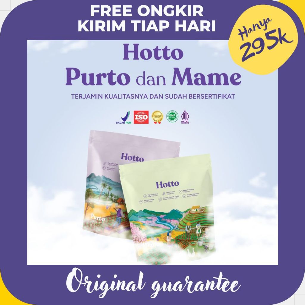 

[PROMO] HOTTO Purto & Mame Oat Antioksidan BPOM DIJAMIN ASLI