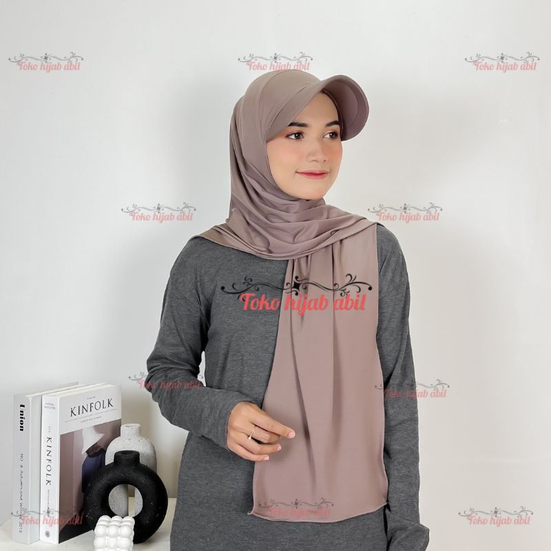 Pasmina Topi I Pasmina Sporty Topi Jersey Premium I Hijab Sport Dewasa
