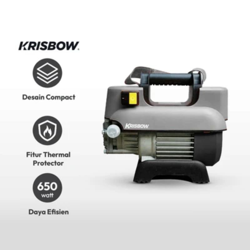 Krisbow High Pressure Cleaner Php-35e - Abu-abu