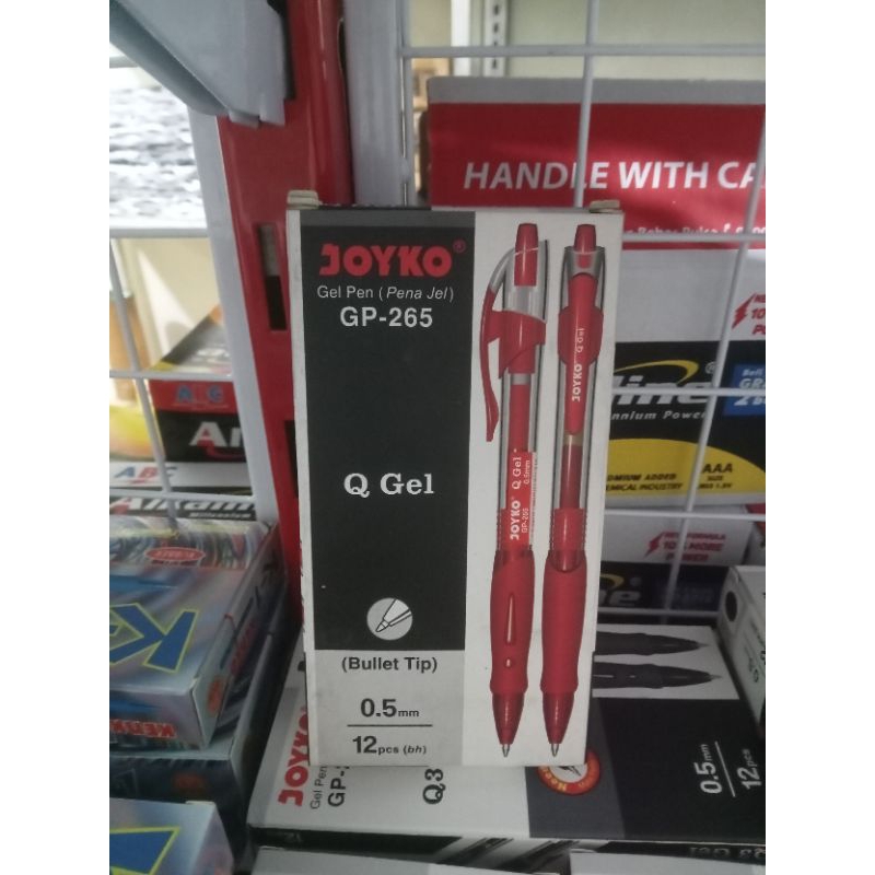 

Pulpen Gel Joyko Gp-265 Merah 0.5mm 1 pack