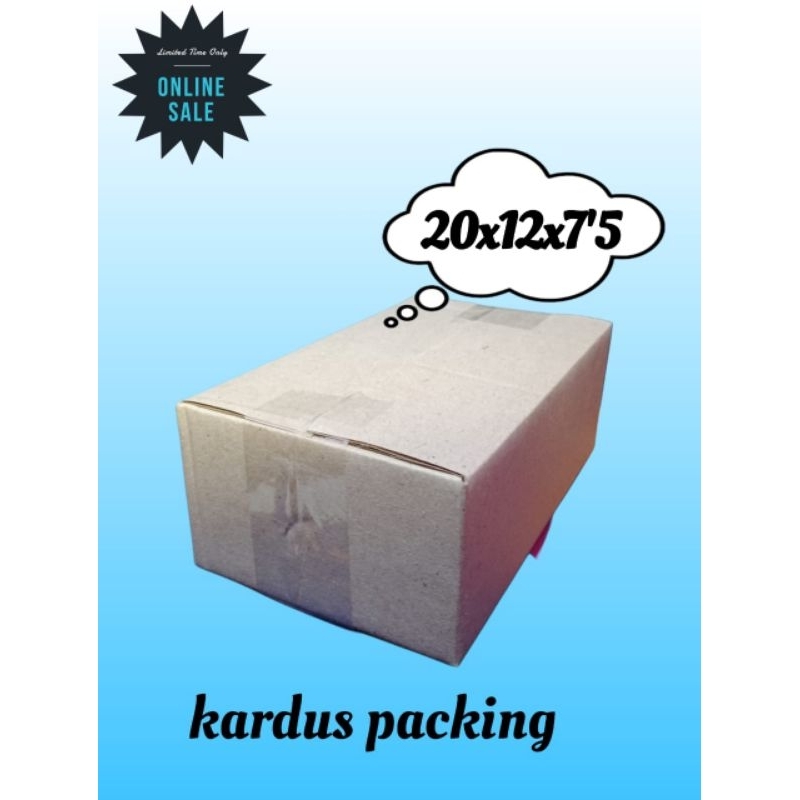 

kardus ukuran 20x12x7.5 kardus packing kardus murah/kardus mini