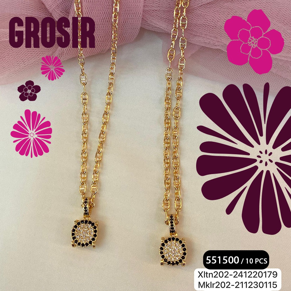 GOLD##(6PCS-12PCS) ~ XKLR202 // Kalung Imitasi Warna GOLD / Aksesoris Fashion Anak Perempuan / Kalun