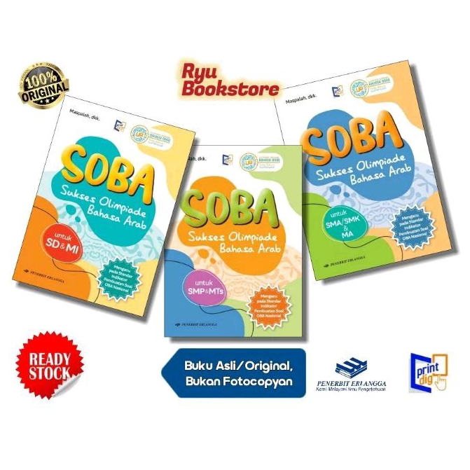 Buku SOBA (Sukses Olimpiade Bahasa Arab) | Erlangga