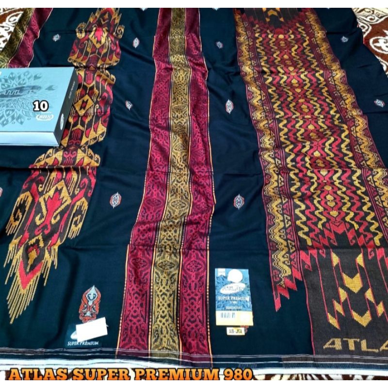 sarung atlas super premium songket kode 970 silver