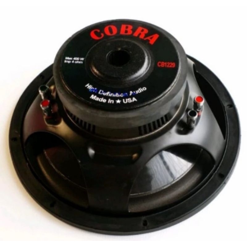 Speaker Subwoofer 12 inch Cobra CB1229 Double Coil Made in USA