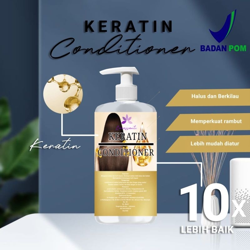 Kondisioner Keratine Smooth Salon Rambut Warna Rambut Smoothing Rambut Rusak NETOO 500ML