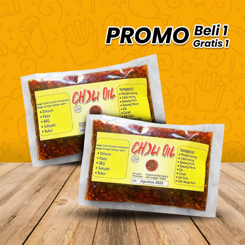

Beli 1 gratis 1 Chili oil 100 ml halal