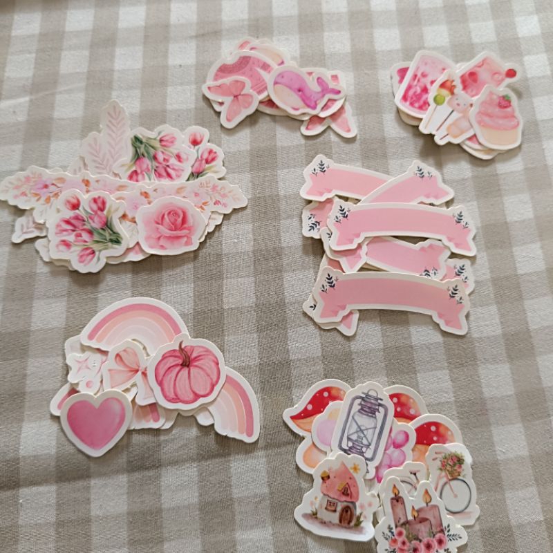 

sticker jurnaling kawaii seri pink 001