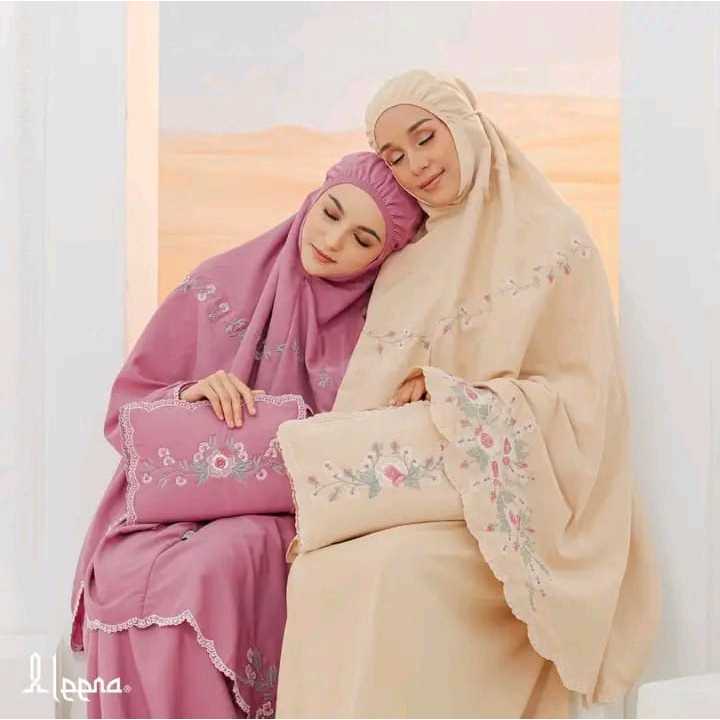 Mukena Dewasa Rosabella Mukena Telekung Katun Bordir Premium Bordir Manual Cantik Mewah Jumbo