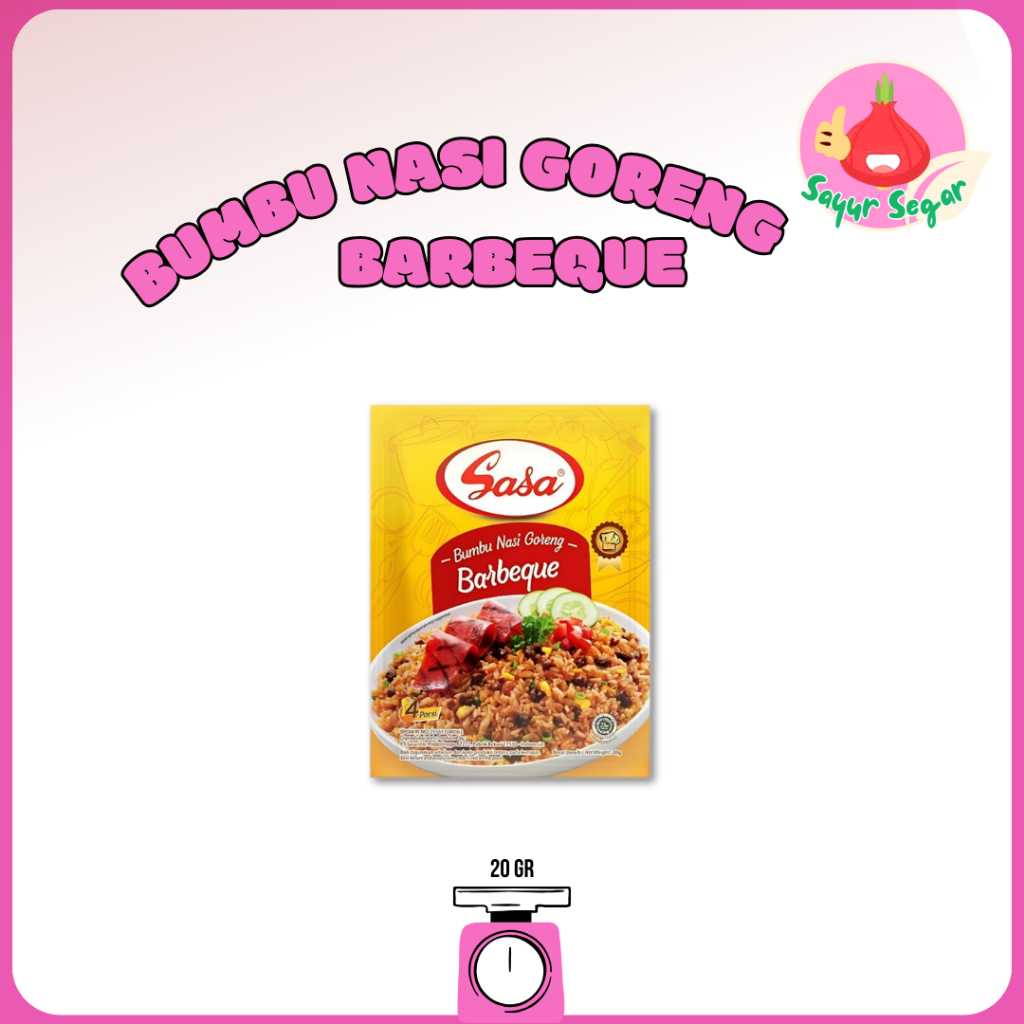 

Sayur Segar- Sasa Bumbu Nasi Goreng Barbeque/Fried Rice Seasoning 20 gr
