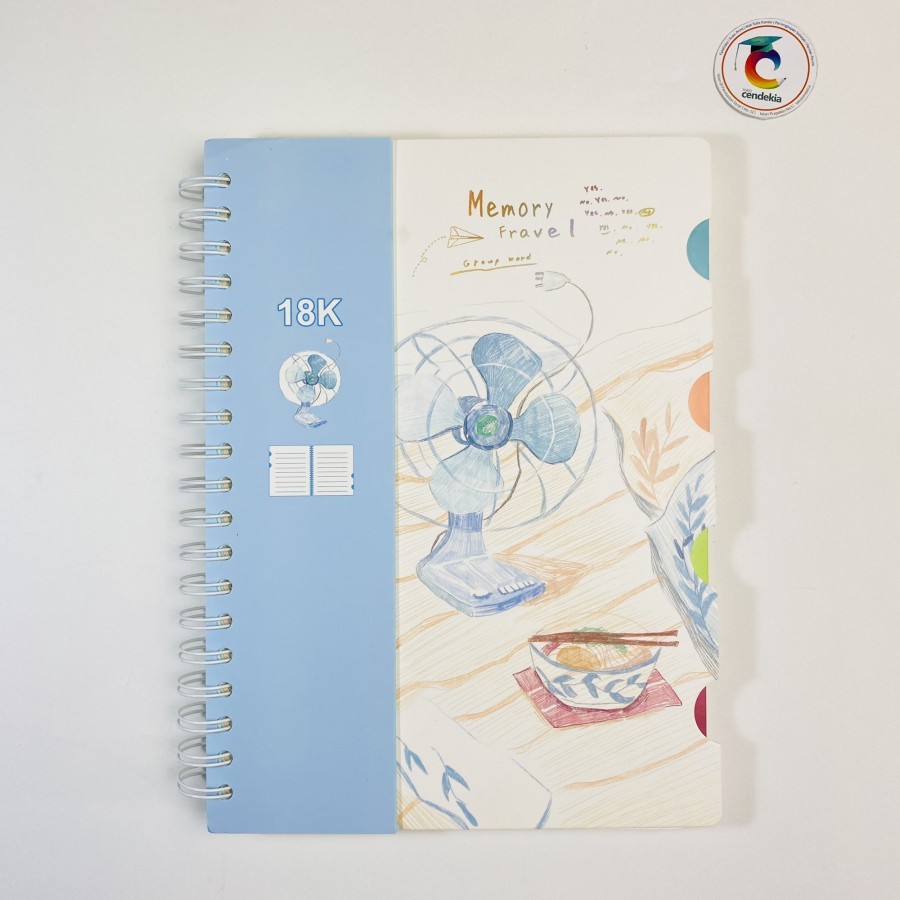 

Buku Notebook Spiral Aesthetic Hard Cover B5 - Memory Fravel - Biru