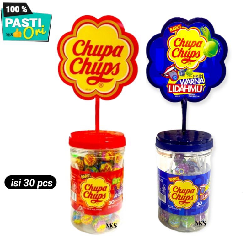 

Chupa Chups permen lolipop toples isi 30 pcs