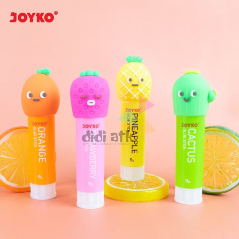 

Glue Stick Joyko GS-114 9gr Lem Batang Motif Buah-buahan 1 Pcs