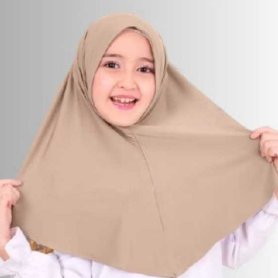 JILBAB BERGO JERSEY NON PET ANAK || HIJAB NON PET ANAK || KERUDUNG INSTAN JERSEY ANAK
