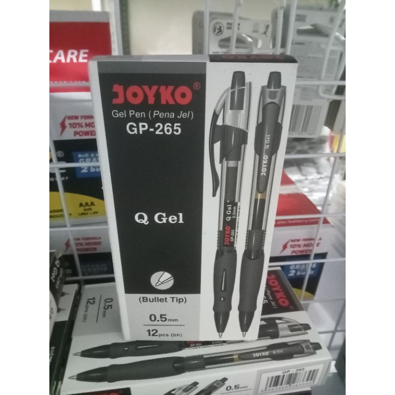 

Pulpen Gel Joyko Gp-265 Hitam 0.5 mm 1 pack isi 12 pcs