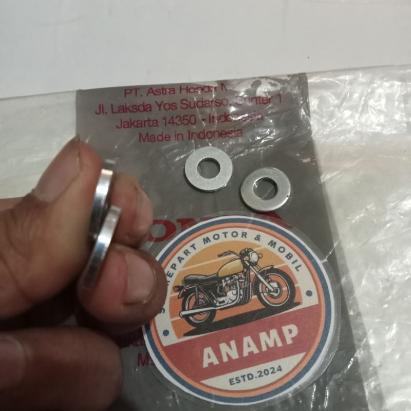 Ring Waser Ring Plat M8 / 8MM Tebal Tebal Honda Universal Original (  4 PCS)