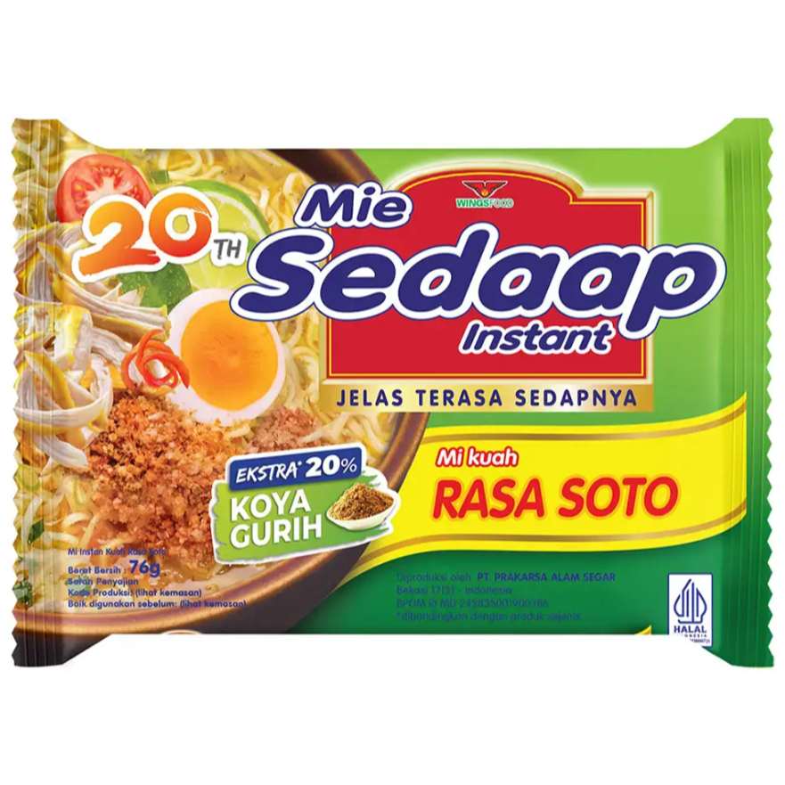 

Mie Sedaap Rebus Kuah Rasa Soto