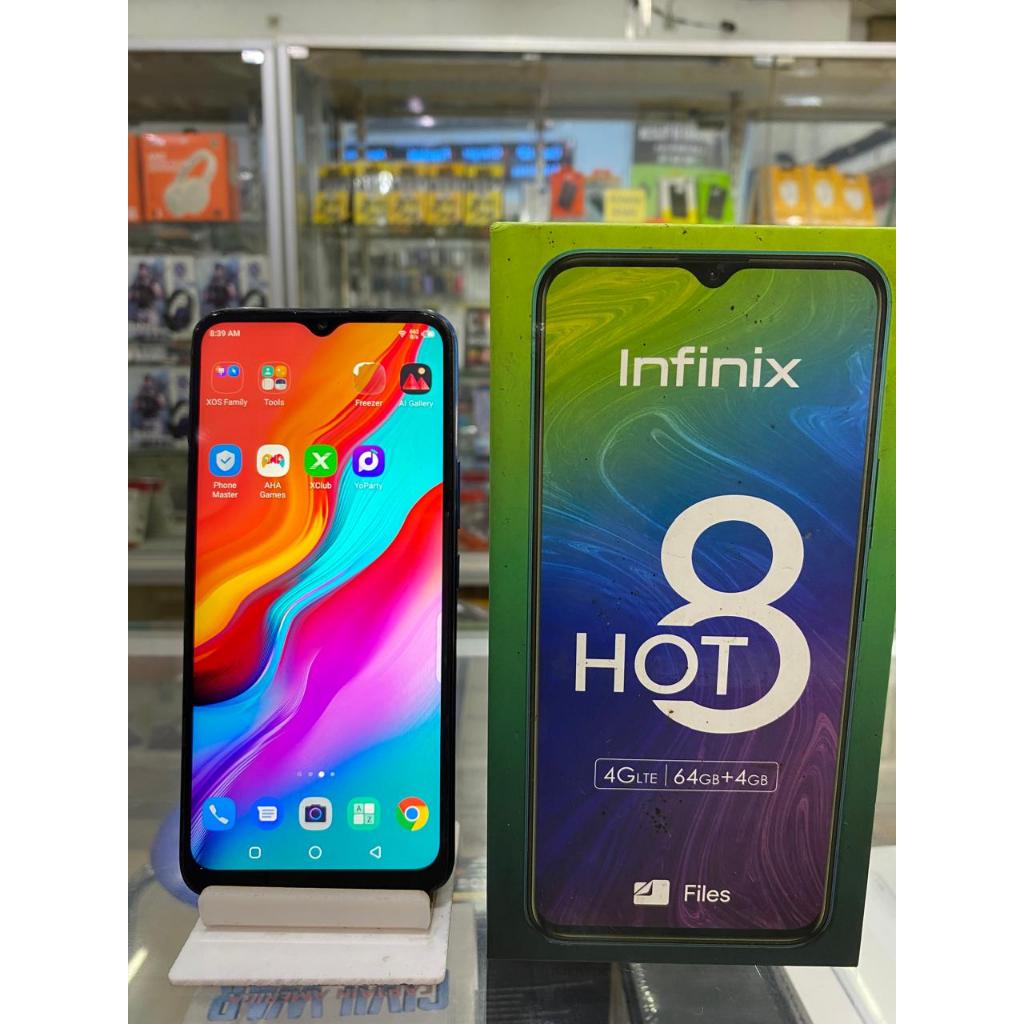 INFINIX HOT 8 4/64GB HOT8 SECOND SEKEN BEKAS RAM 4 INTERNAL 64