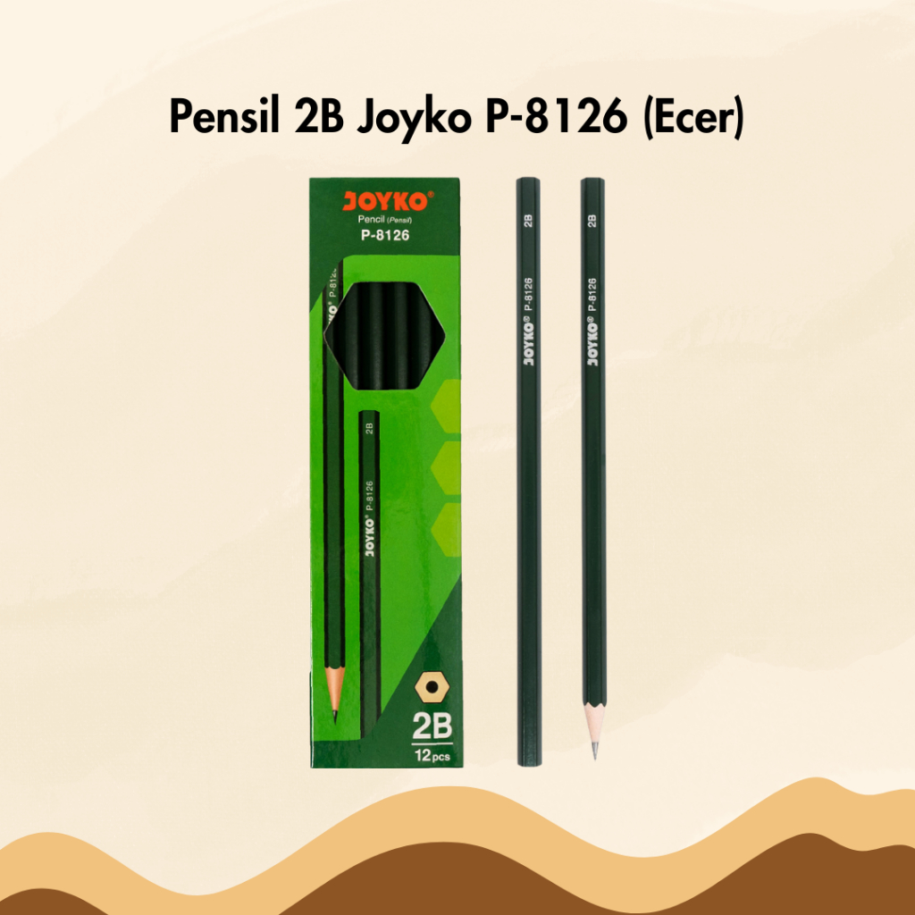

Pensil 2B Joyko P-8126 Per Pcs Satuan Pencil Hexagonal