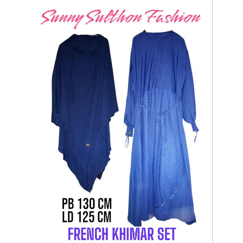 SET FRENCH KHIMAR -SUNNY SULTHAN PREMIUM