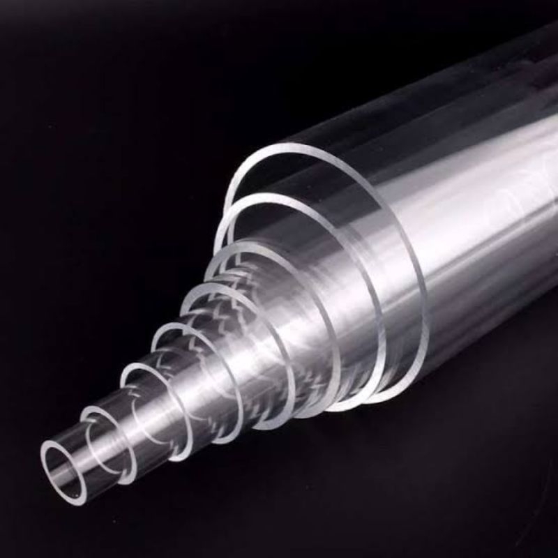 

pipa akrilik tabung acrylic tube bening clear transparan ukuran besar od mm x id mm