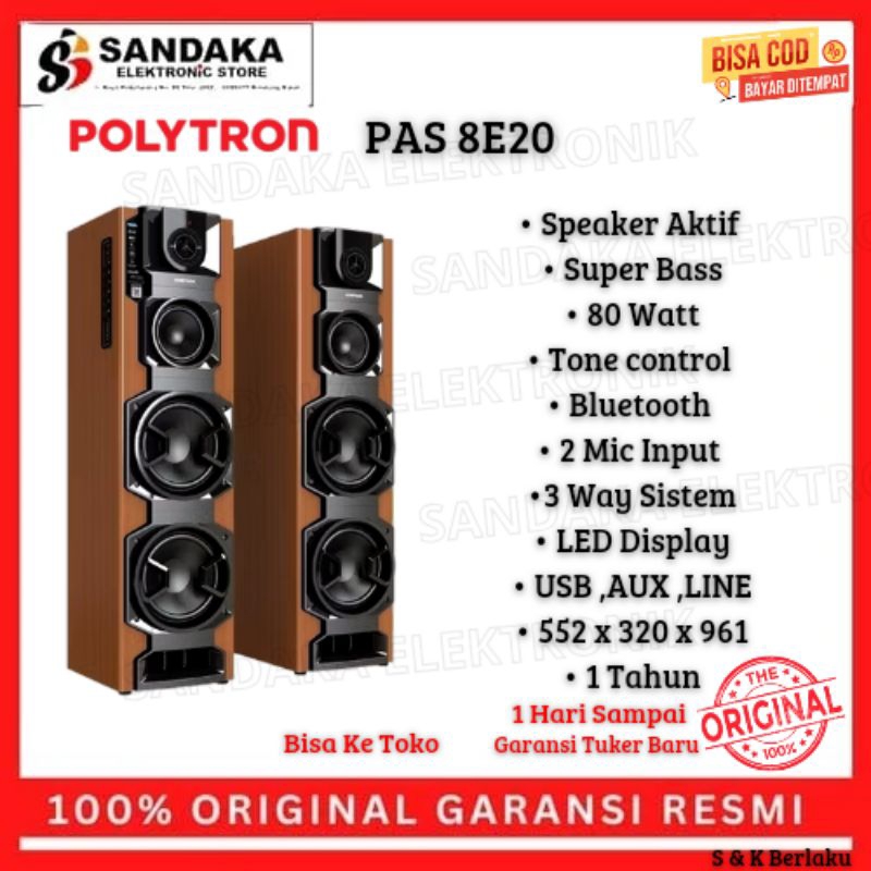 speaker Polytron aktif pas 8e20 garansi resmi promo
